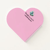 Farbenfrohe Schmetterlinge und Blume Notizblock (Rückseite)