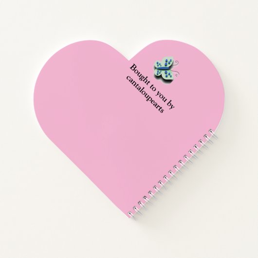 Farbenfrohe Schmetterlinge und Blume Notizblock (Rückseite)