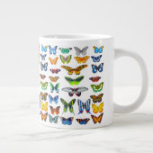 Farbenfrohe Schmetterlinge und Moths NaturoKunst Jumbo-Tasse (Rechts)