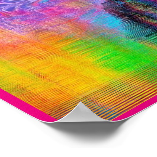 Farbenfrohe Schmetterlingposter Poster (Ecke)