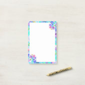 Farbenfrohe Schmetterlingsblende Post-it®-Hinweise Post-it Klebezettel (Auf Schreibtisch)