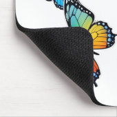 Farbenfrohe Schmetterlingsdarstellung Mousepad (Ecke)