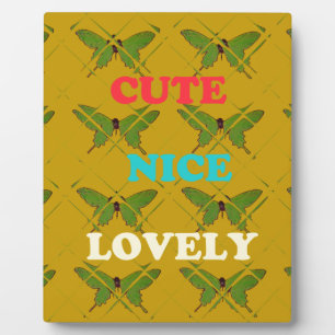 Farbenfrohe Schmetterlingsdekoration: Niedlich, sc Fotoplatte