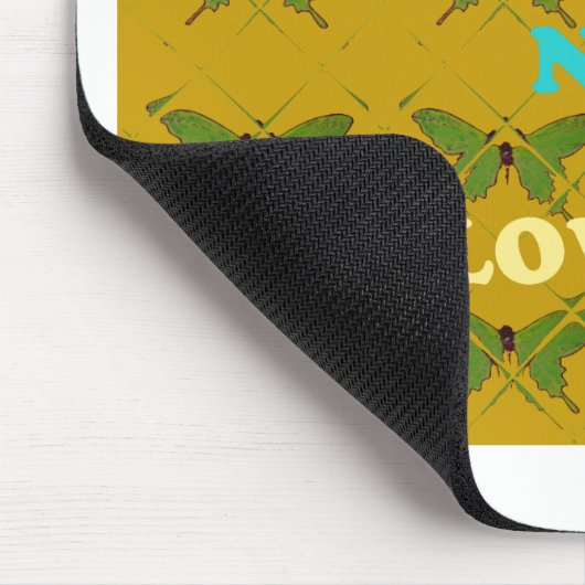 Farbenfrohe Schmetterlingsdekoration: Niedlich, sc Mousepad (Ecke)