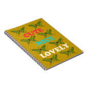 Farbenfrohe Schmetterlingsdekoration: Niedlich, sc Notizblock (Rechte Seite)