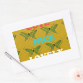 Farbenfrohe Schmetterlingsdekoration: Niedlich, sc Rechteckiger Aufkleber (Umschlag)