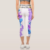 Farbenfrohe Schmetterlingsdrucke Leggings stilvoll (Rückseite)