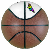 Farbenfrohe Schmetterlingskrone Basketball (Rechts)