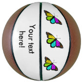 Farbenfrohe Schmetterlingskrone Basketball (Vertikal)