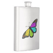 Farbenfrohe Schmetterlingskrone Flachmann (Rechts)