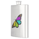 Farbenfrohe Schmetterlingskrone Flachmann (Links)