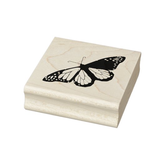 Farbenfrohe Schmetterlingskrone Gummistempel (Stempel)