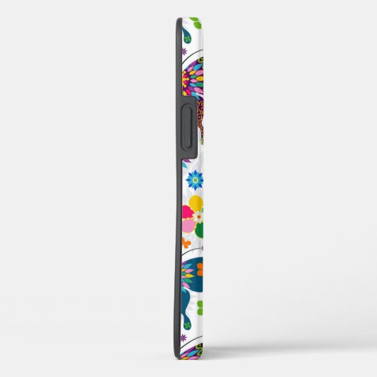 Farbenfrohe Schmetterlingsmuster Case-Mate iPhone Hülle (Rückseite / Rechts)