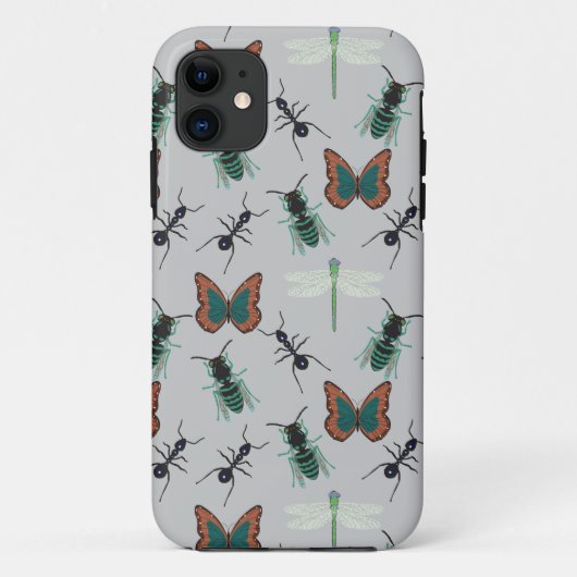 Farbenfrohe Schmetterlingsmuster Case-Mate iPhone Hülle (Rückseite)