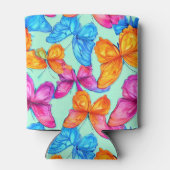 Farbenfrohe Schmetterlingsmuster Dosenkühler (Rückseite)