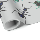 Farbenfrohe Schmetterlingsmuster Geschenkpapier (Rolleneckpunkt)