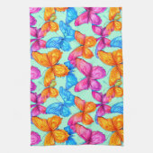 Farbenfrohe Schmetterlingsmuster Geschirrtuch (Vertikal)