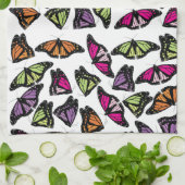 Farbenfrohe Schmetterlingsmuster Geschirrtuch (Gefaltet)