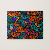 Farbenfrohe Schmetterlingsmuster Puzzle (Horizontal)