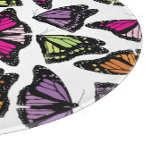 Farbenfrohe Schmetterlingsmuster Schneidebrett (Ecke)