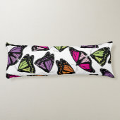Farbenfrohe Schmetterlingsmuster Seitenschläferkissen (Rückseite)