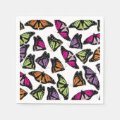 Farbenfrohe Schmetterlingsmuster Serviette (Vorderseite)