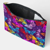Farbenfrohe Schmetterlingsmuster Zubehörtasche (Offen)