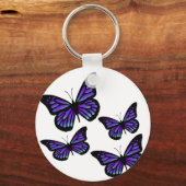 Farbenfrohe Schmetterlingsschmetterlinge Schlüsselanhänger (Vorderseite)