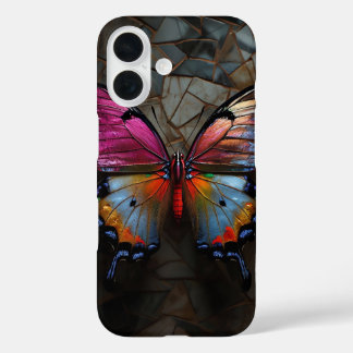 Farbenfrohe Schmetterlingssonde - Elegante Natur iPhone 16 Hülle