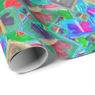 Farbenfrohe Schmetterlingssondierung Geschenkpapier