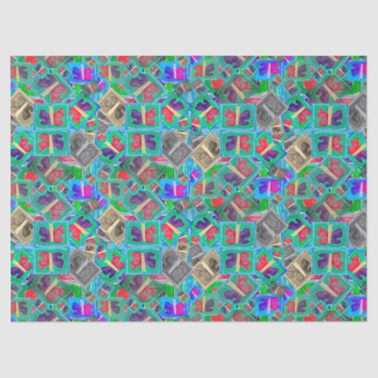 Farbenfrohe Schmetterlingssondierung | Seidenpapier (Vorderseite)