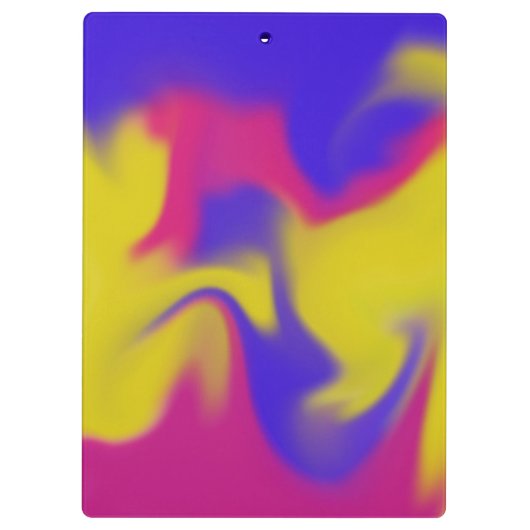 Farbenfrohe Schmuckklammer Klemmbrett (Rückseite)