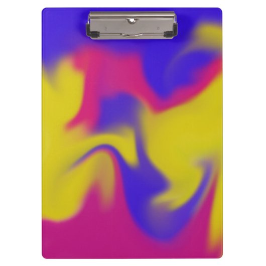 Farbenfrohe Schmuckklammer Klemmbrett (Vorderseite)