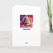 Farbenfrohe Schnecke Beled Geburtstag Karte (Rückseite)