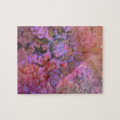 Farbenfrohe Schneeflocke Abstrakt Puzzle (Horizontal)