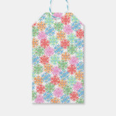 Farbenfrohe Schneeflocke Geschenkanhänger (Vorderseite)