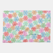 Farbenfrohe Schneeflocke Küchentücher (Horizontal)