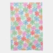 Farbenfrohe Schneeflocke Küchentücher (Vertikal)