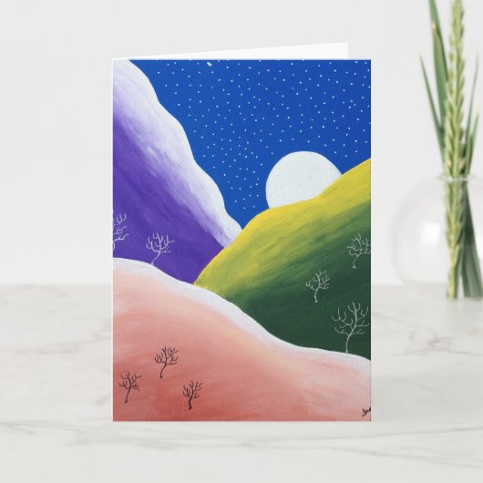 Farbenfrohe Schneeflocke Weihnachten (Vorderseite)