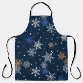 Farbenfrohe Schneeflocken Schürze (Vorderseite)