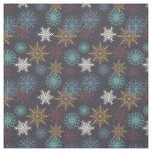 Farbenfrohe Schneeflocken Stoff (Muster)