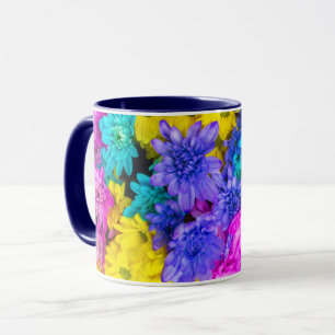 Farbenfrohe schöne Blume Tasse