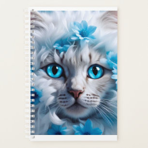 Farbenfrohe schöne Cat Design blaue Planer