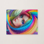 Farbenfrohe schöne Fee Puzzle (Horizontal)