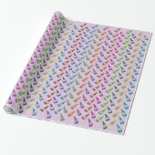 Farbenfrohe Schriftzüge Geschenkpapier (Ungerollt)