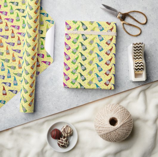 Farbenfrohe Schriftzüge Geschenkpapier (Kunsthandwerk)