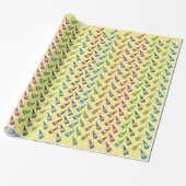 Farbenfrohe Schriftzüge Geschenkpapier (Ungerollt)