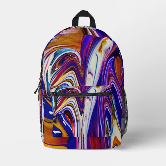 Farbenfrohe Schultasche Bedruckter Rucksack (Vorderseite)