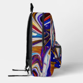 Farbenfrohe Schultasche Bedruckter Rucksack (Links)