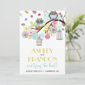 Farbenfrohe Schüsseln & Fallende Blätter Einladung (Stehend Vorderseite)